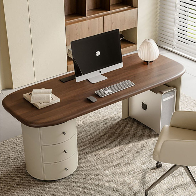 Bureau moderne et simple avec tiroirs, H 29,5 po x l 55,1 po x P 25,5 po, Retour à gauche