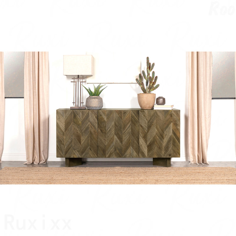 Desserte 3 portes Mango Brown