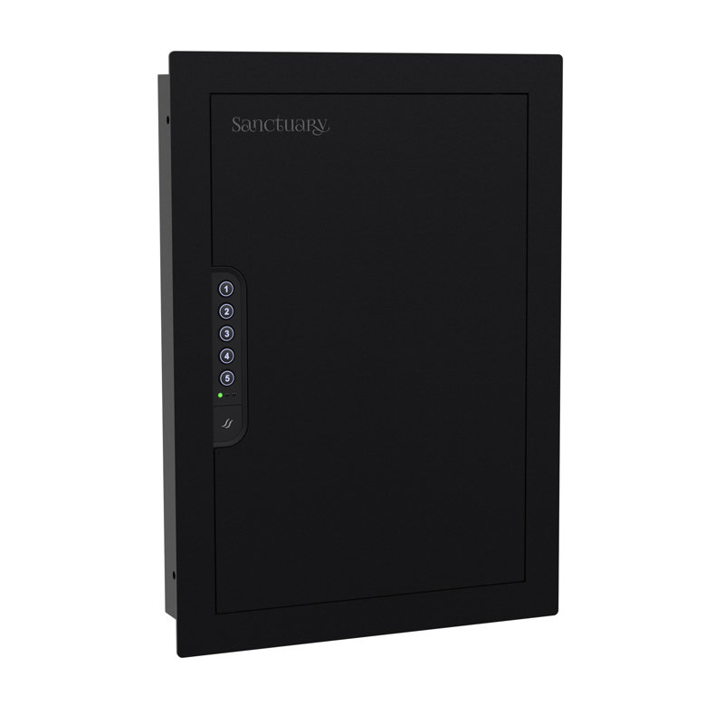 Sanctuaire dans un mur avec serrure électronique, Noir