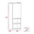 Mila Bathroom Cabinet, Two Interior  Shelves, Two External Shelves, Single Door Cabinet -Light Gray