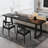 Modern Rectangular Solid Pine Wood Writing Desk