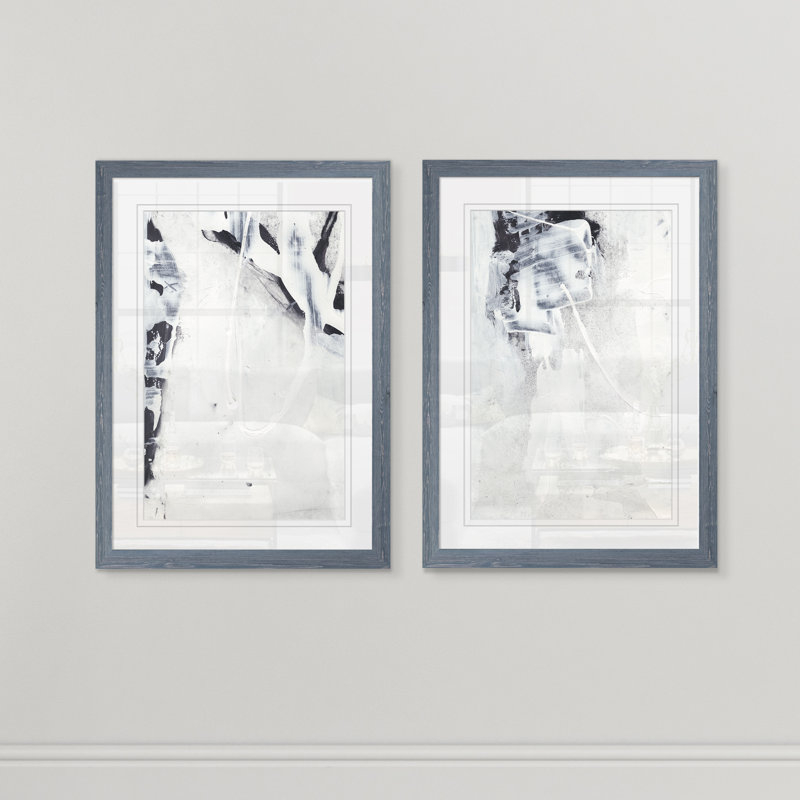 «Fire and Ice I» par Vincent Van Gogh, ensemble de 2 reproductions d'art encadrées, H 24 po x l 18 po x P 1,25 po, Blanc