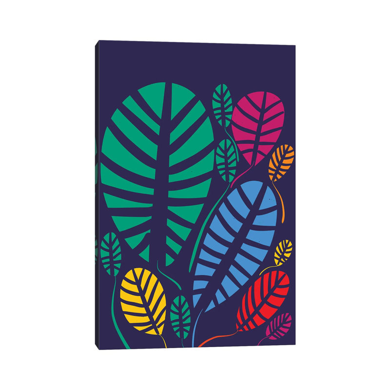 Summer Flowers In The Night by Emmanuel Signorino - Wrapped Canvas Gallery-Wrapped Canvas Giclée, 20.32 cm H x 30.48 cm W