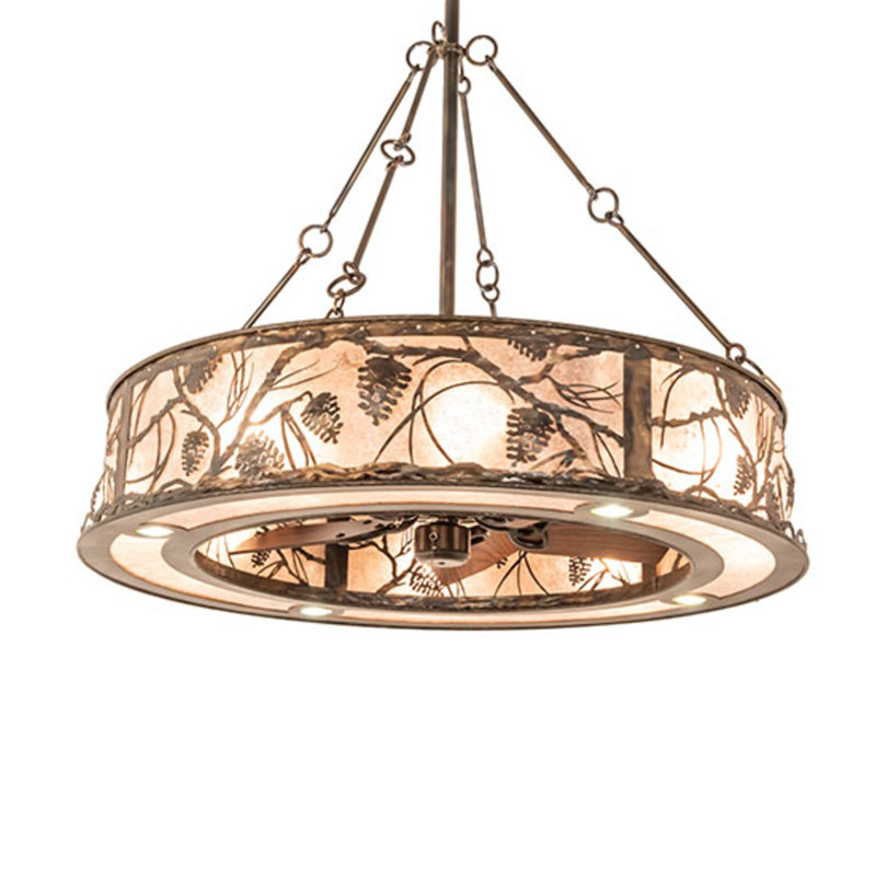 Whispering Pines Downrod Ceiling Fan