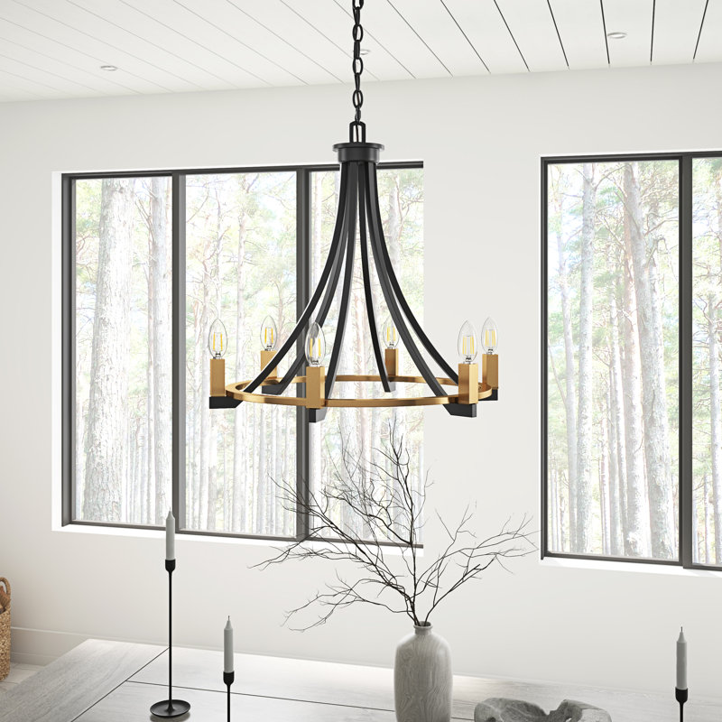 Luminaire rustique à 6 lumières Yari