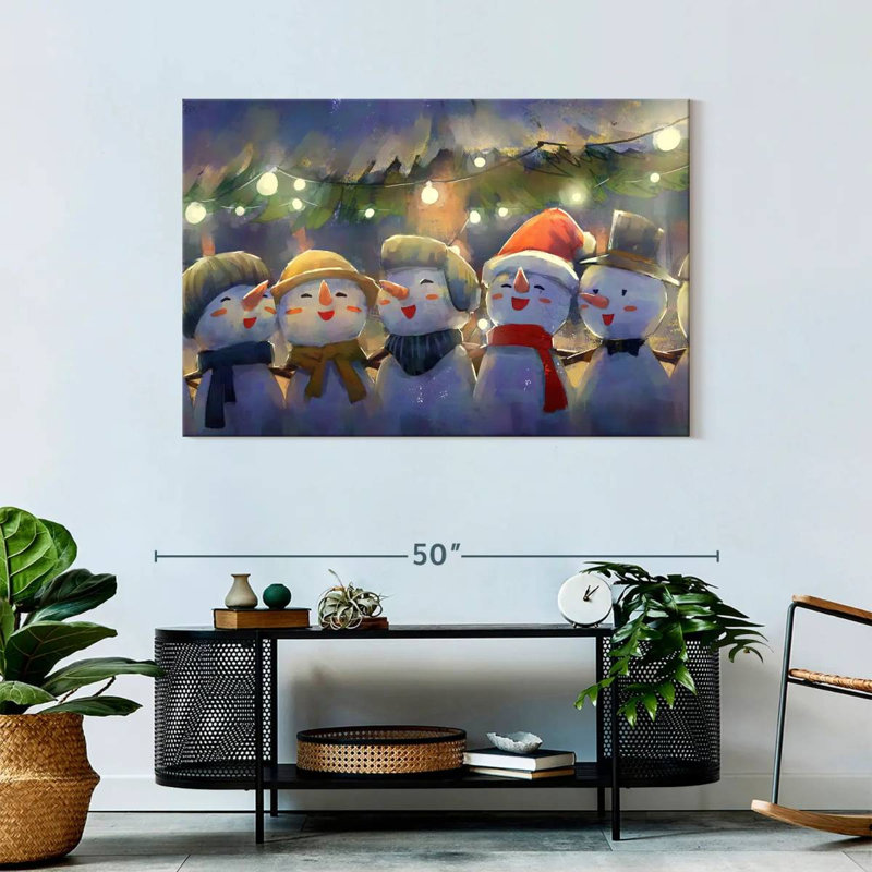 Bonhommes de neige de Noël, H 30 po x l 45 po