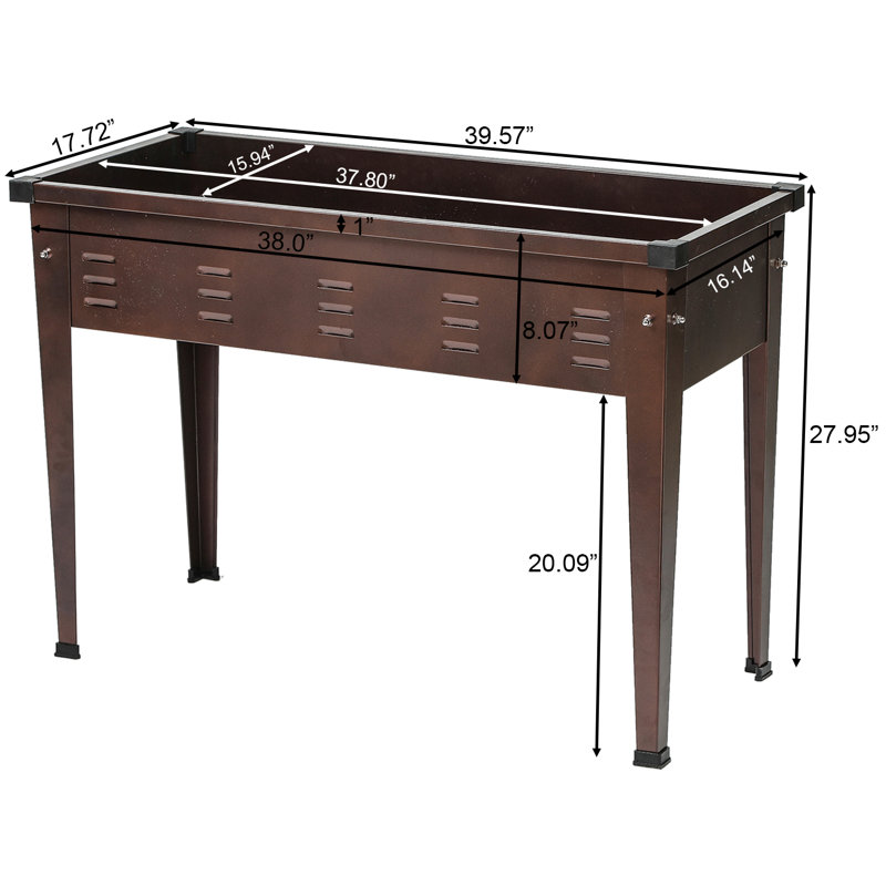 Boîte à fleurs surélevée pour jardin H 28 "Azaiah