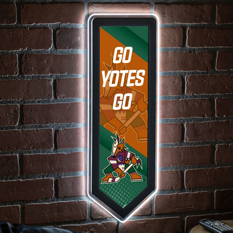 Enseigne murale NHL Team Pennant, Coyotes de l'Arizona