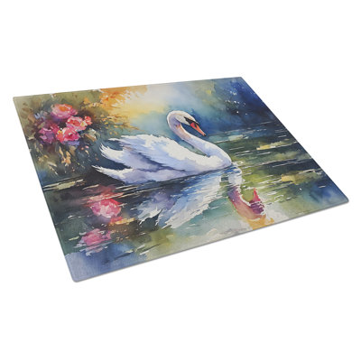 Planche à découper en verre Swan