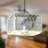10"W Maunsell 1-Light Silver Painted Square Glass Pendant