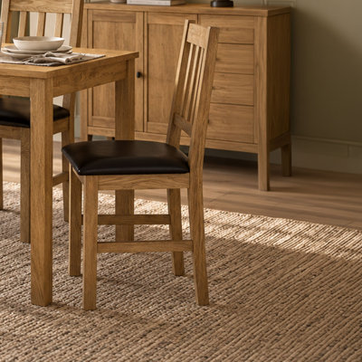 Carmel 47cm H Upholstered Slat Back Side Chair