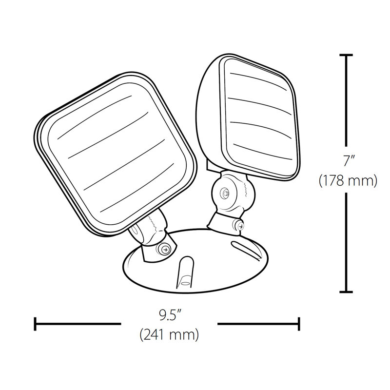 Thermoplastique à DEL 2W avec télécommande