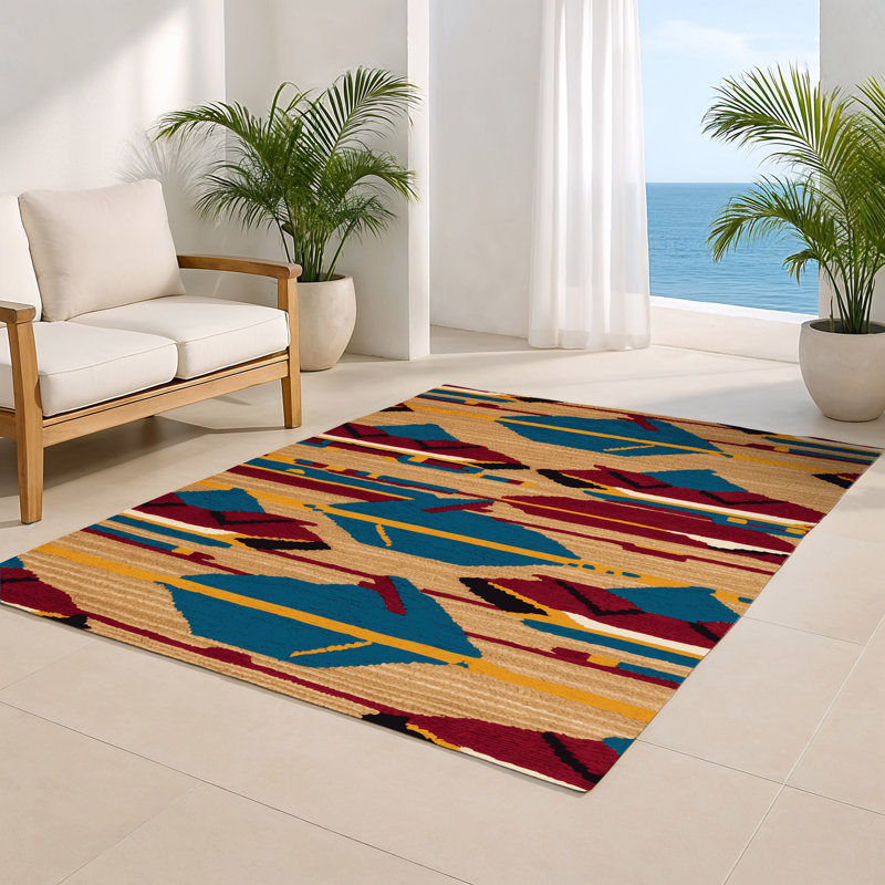Transportation Brown Indoor and Outdoor Area Rug, Rectangle 8' x 10'