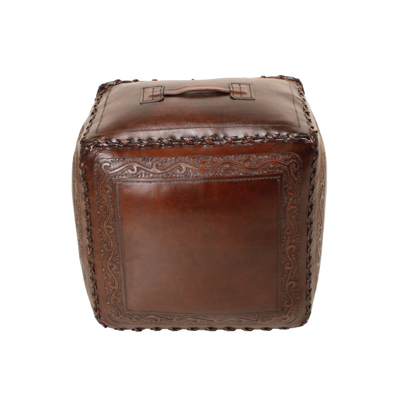 Aecca Leather Ottoman