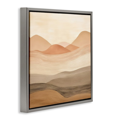 «Layered Sand Dunes», art mural encadré par Irena Orlov