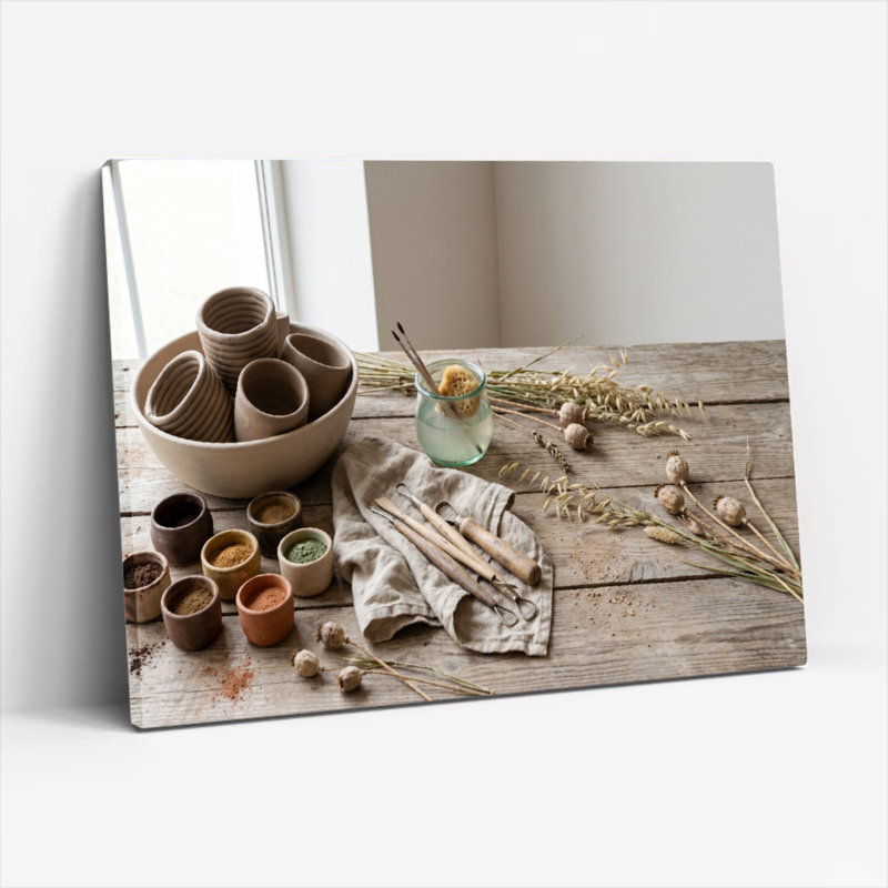 Earthy Still, reproduction d'art sur toile, ensemble de 1, H 36 po x l 48 po, Toile tendue
