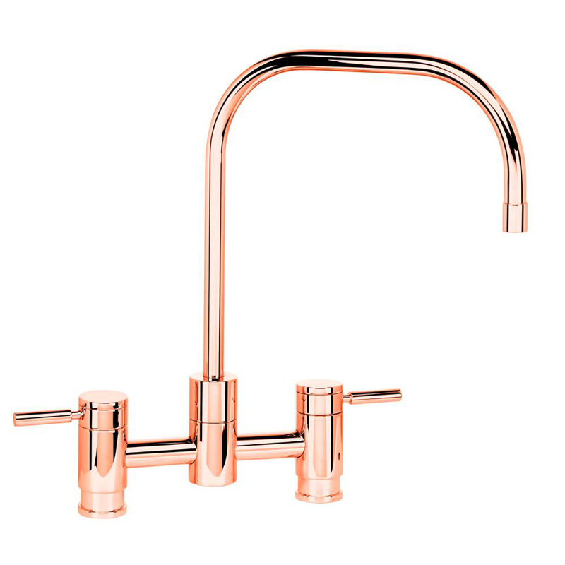 Fulton Bridge Faucet, Polished Copper