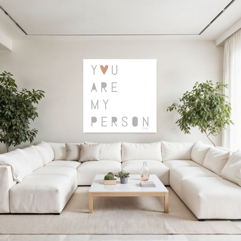 Art contemporain abstrait «You are my personne», H 48 po x l 48 po