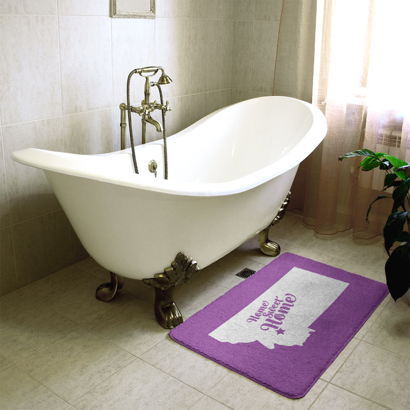 Tapis pour salle de bain butte doux, l 17 po x L 21 po, Violet