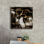  «Golden Shimmer 4» par Alonzo Saunders, art mural sur toile, 18 po x 18 po