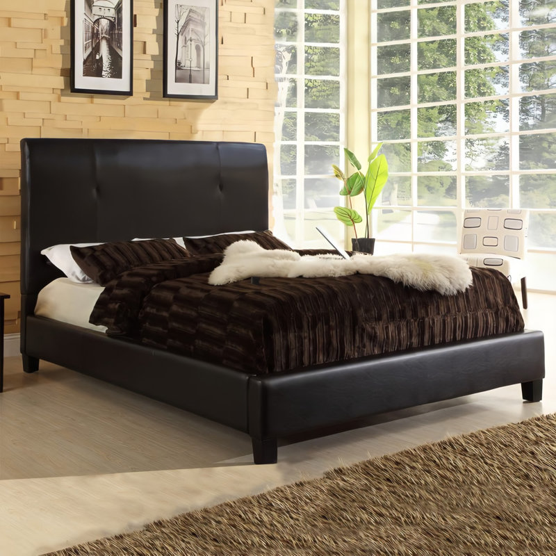 Lit plateforme tapissier Horatio, Double
