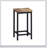 Modern Design Kitchen Dining Table Set with 3 Stools, Splicing Tabletop, and Convenient Hanging Stool Feature