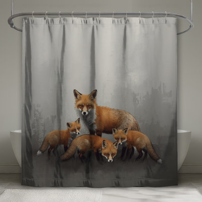 Rideaux de douche Family of Foxes