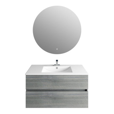 Ensemble de meuble-lavabo simple 32 po avec miroir