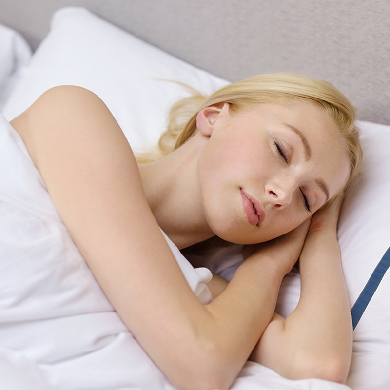 Ensemble de taies d'oreiller ouvertes rayées 100% coton percale, Bleu mer, Grand lit