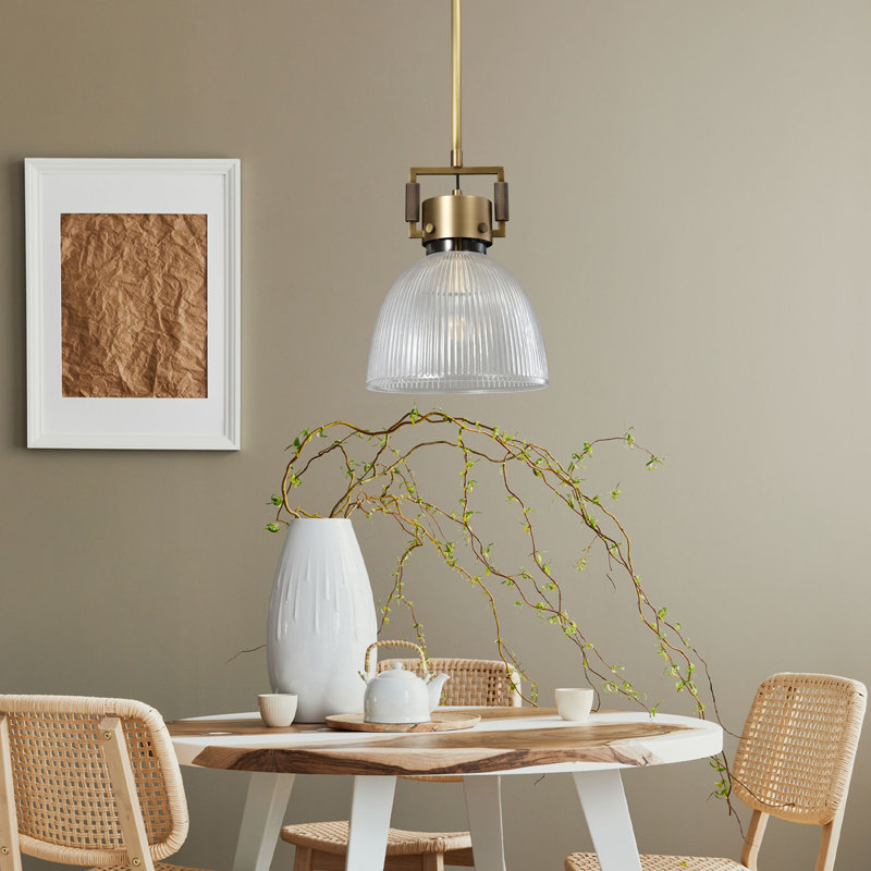 Luminaire suspendu pour îlot de cuisine 1 lumière à intensité variable, Doré
