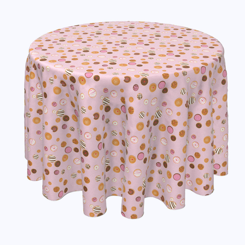 Geometric Round Tablecloth, 102" x 102"