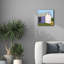  «Bucolique Structure 1» par Carol Young, art mural sur toile, 18 po x 18 po