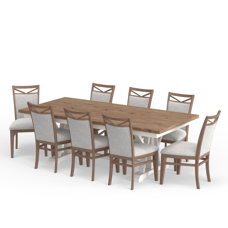 Stapleton 8 - Person Extendable Four Leg Dining Set