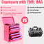 Boîte de rangement à cinq tiroirs de couleur rose-mauve pour l'organisation à la maison, structure en acier laminé à froid, facile à nettoyer et à entretenir, bureau idéal avec cinq tiroirs, rangement pour articles de bureau cosmétiques,-636408501