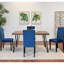 Ensemble de salle à manger 5 pièces Ashpin, table à manger en épingle à cheveux avec 4 chaises, 3 options de couleurs