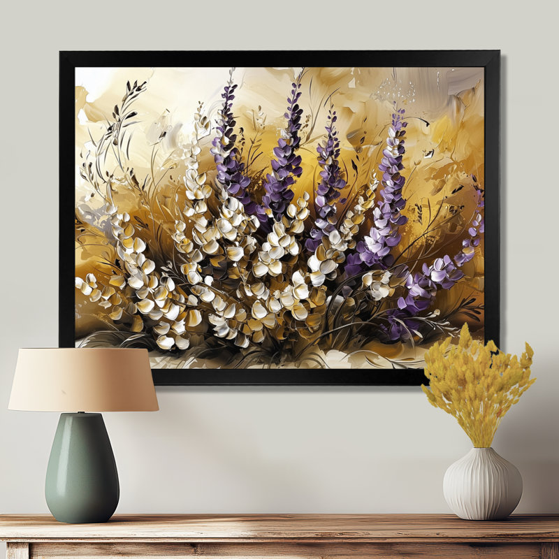Jaak - Floral Canvas Art Print, Reproduction encadrée d'une seule photo, Noir, noir, noir, noir, H 12 po x l 20 po