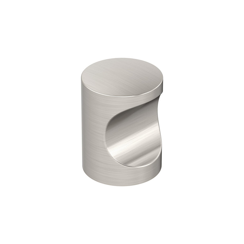 Bouton d'armoire Whistle 11/16 po (18 mm) de diamètre - paquet de 10, Nickel satiné, 10