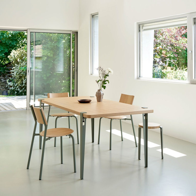 Tiptoe Steel Table Legs, Eucalyptus Grey