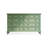 Modern Green Solid Wood Accent Cabinet