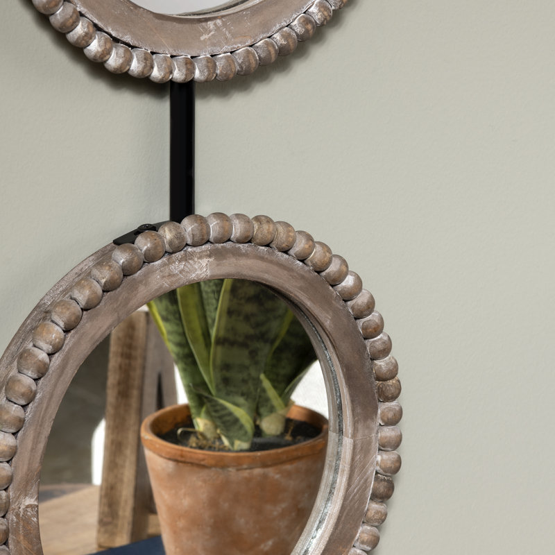 Wood Flat Wall Mirror