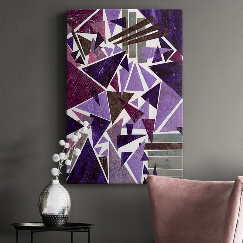 «Purple Dream II» sur toile, H 12 po x l 8 po x P 1 po