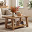 Solid Wood Four Leg Coffee Table with Storage