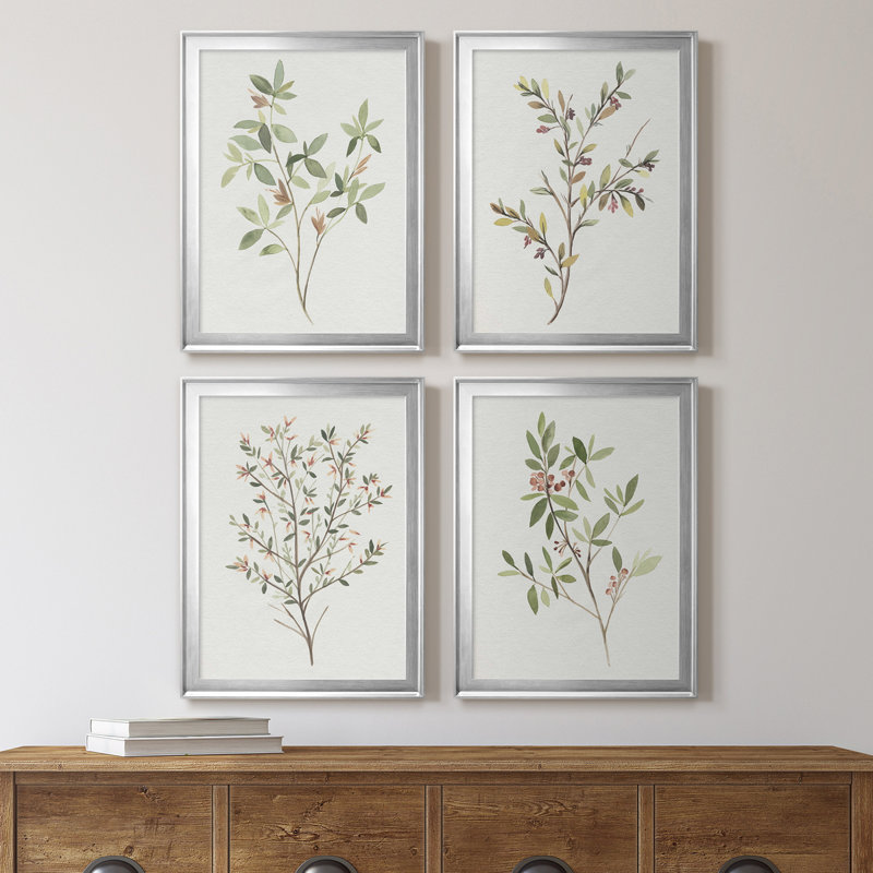 Toile simple encadrée de qualité supérieure - prête à être accrochée, Cadre argenté, H 30,5 po x l 90 po x P 1 po