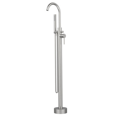 1 Handle Floor Clawfoot Tub Faucet with Diverter
