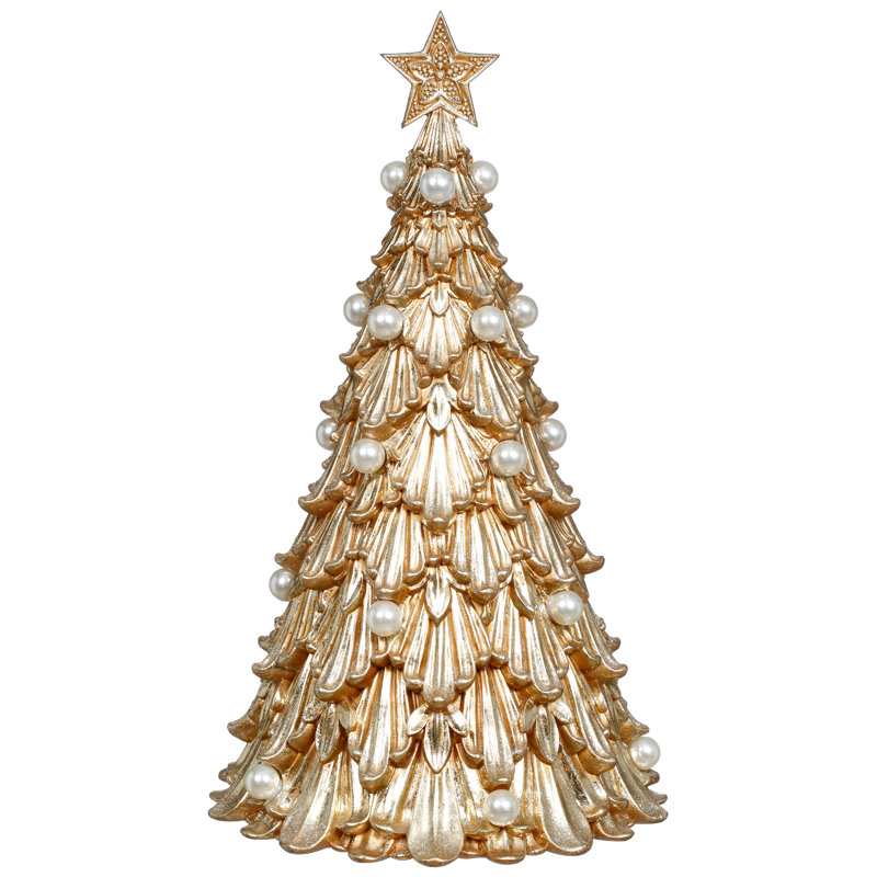 Pearl Star Christmas Tree - 14 Inches