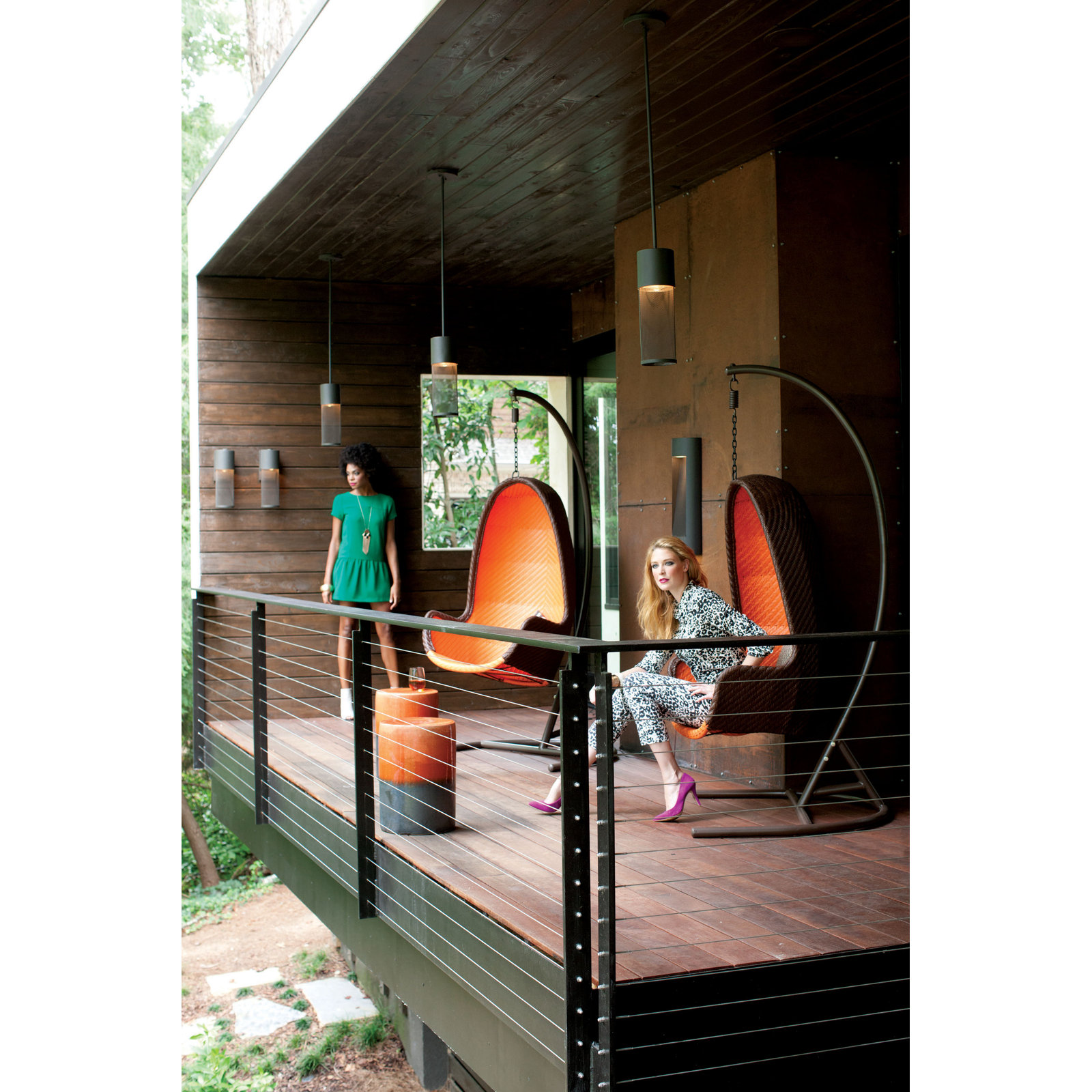 Derek 1-Light Outdoor Armed Sconce, Incandescent