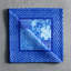 Serviettes de table d'Hermine Indigo Love 100 % coton - 51 x 51 cm