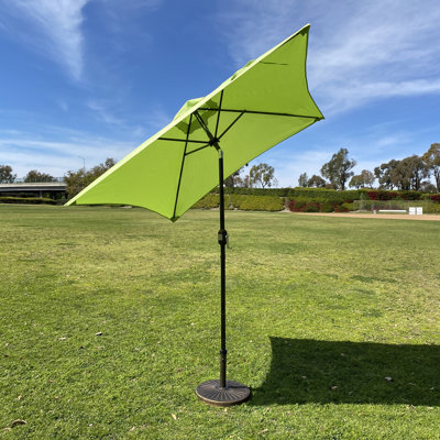 Parasol de marché carré 6,5 pi avec support / base Mirjka