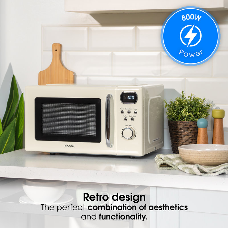 Abode | AMD2004C | Digital Microwave | 20L | Cream