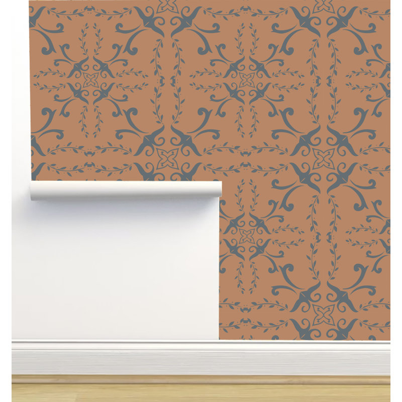 Rouleau de papier peint texturé L 2,16 pi x l 5 po Monor Designs, Brun